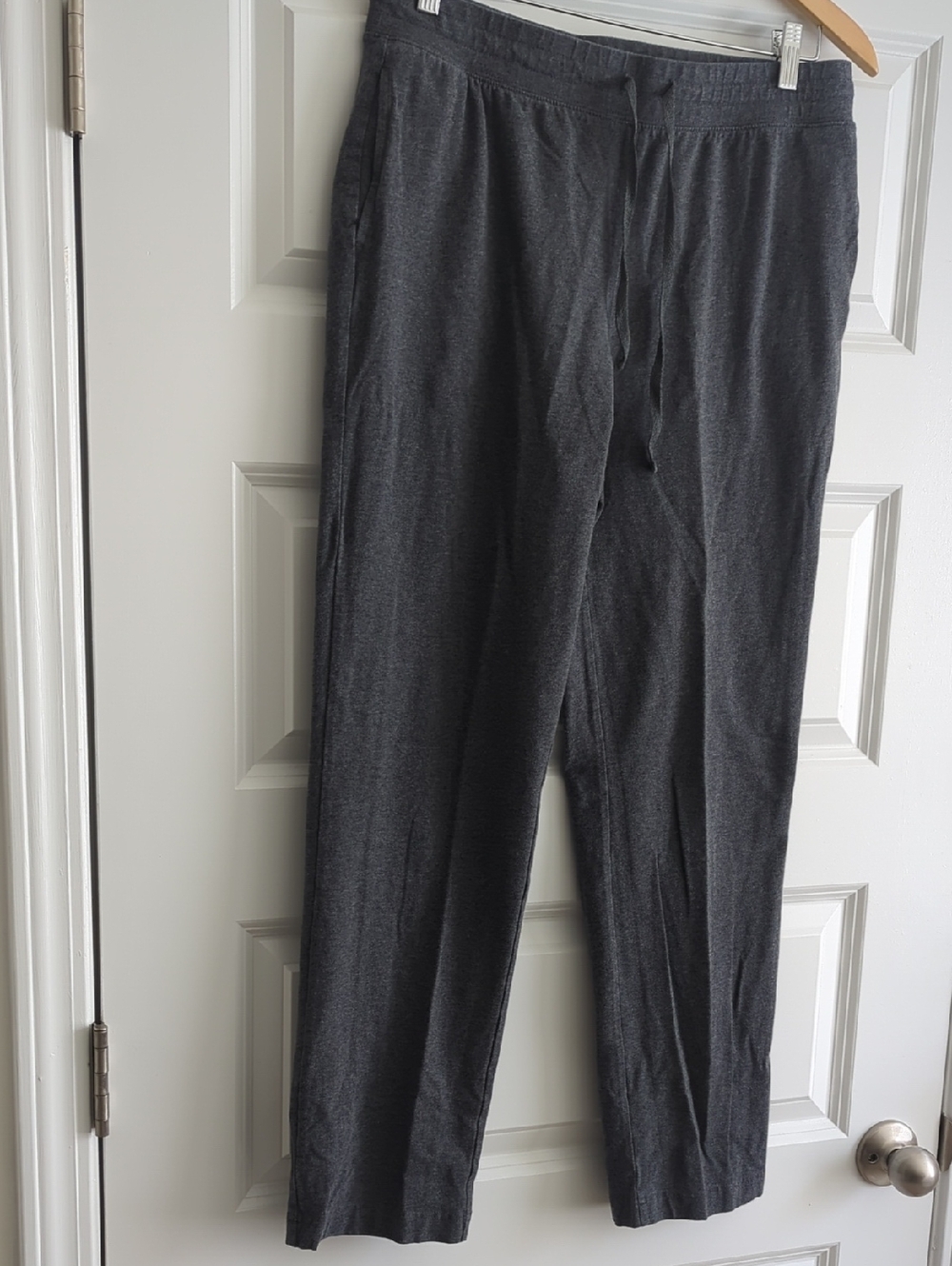 Karen Scott Dark Charcoal Drawstring Joggers Waist 17 Rise 12 Inseam 30